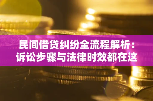 北京民间借贷纠纷全流程解析：诉讼步骤与法律时效都在这儿了